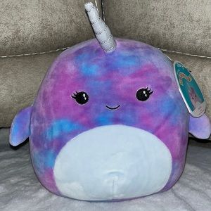 🌊Squishmallows Halloe the Narwhal NWT 8” Squish date 2020! Purple/blue Tie-Dyed